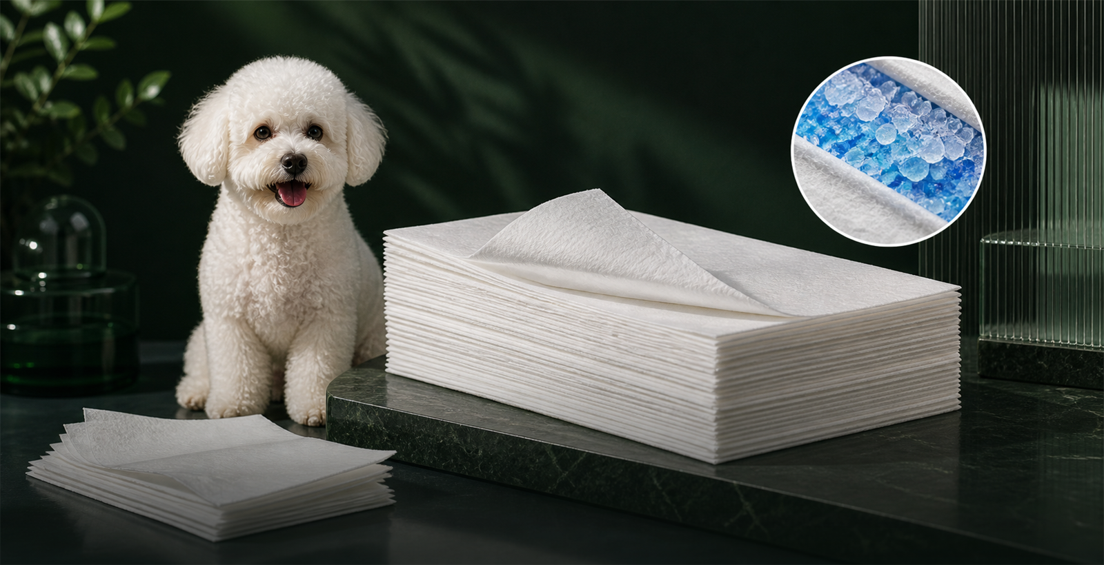 Absorbent paper sheet product format