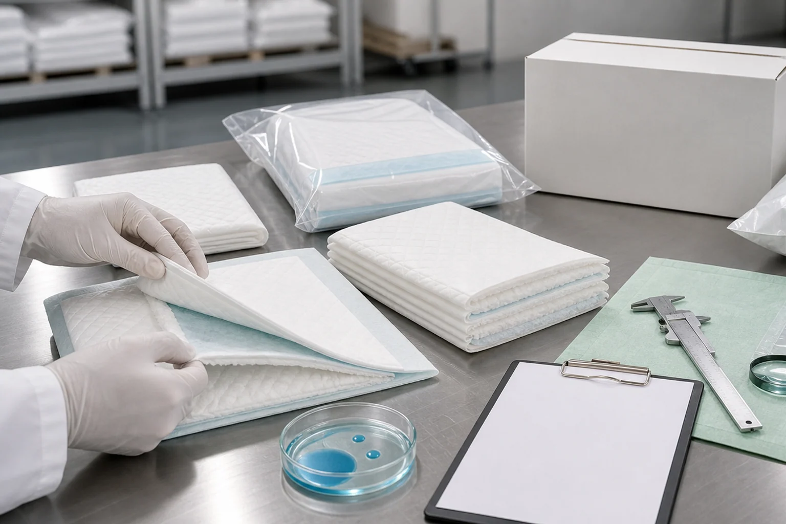 Arrival Inspection for Imported Adult Underpads for OEM and private-label procurement teams