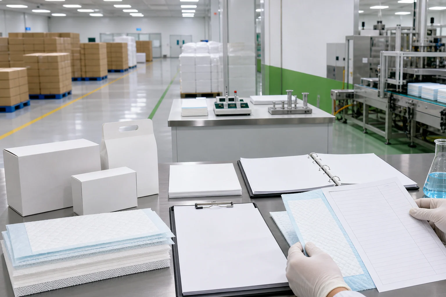 Pet pad factory campus for B2B supplier evaluation