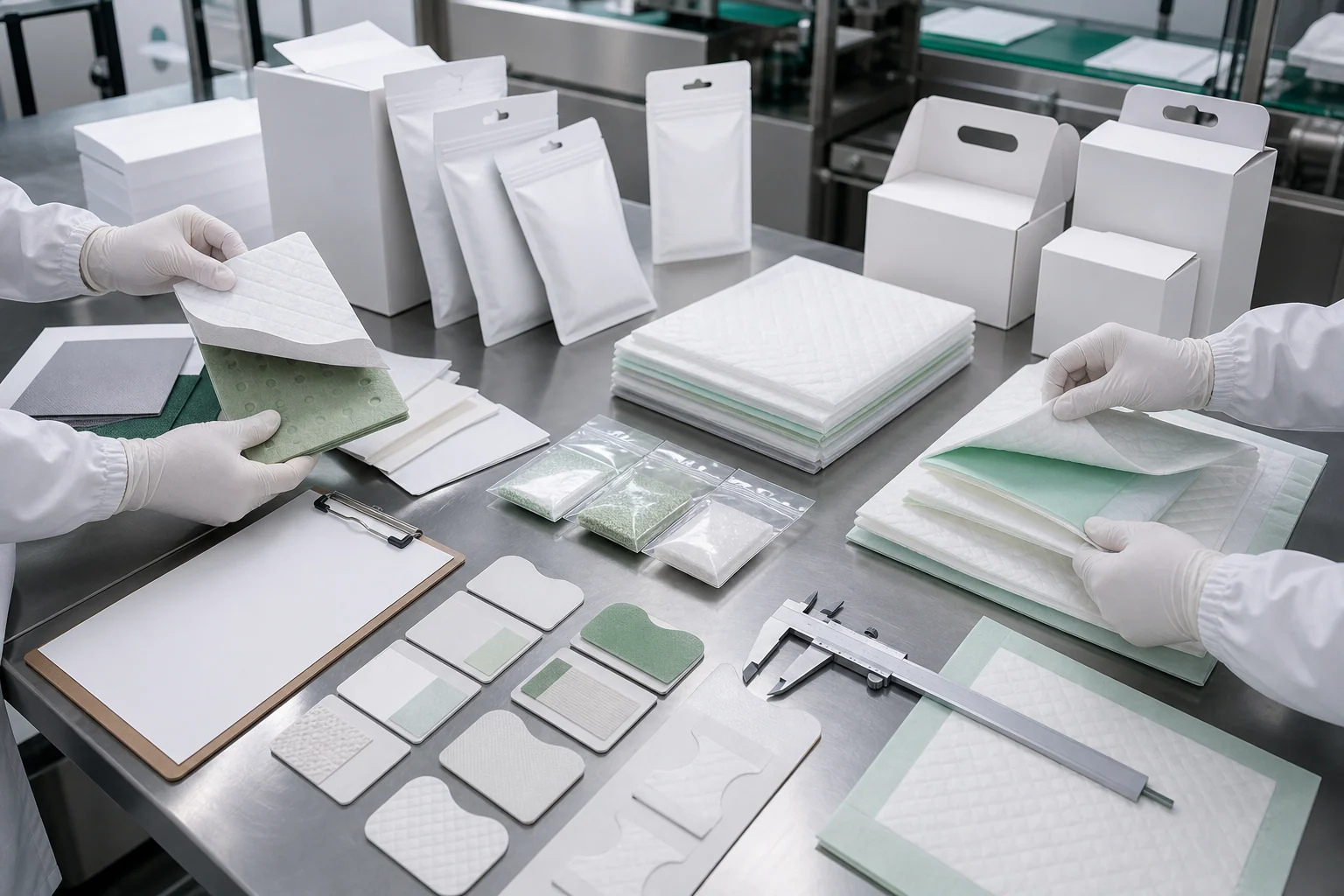 Automated pet pad production line for OEM and ODM manufacturing