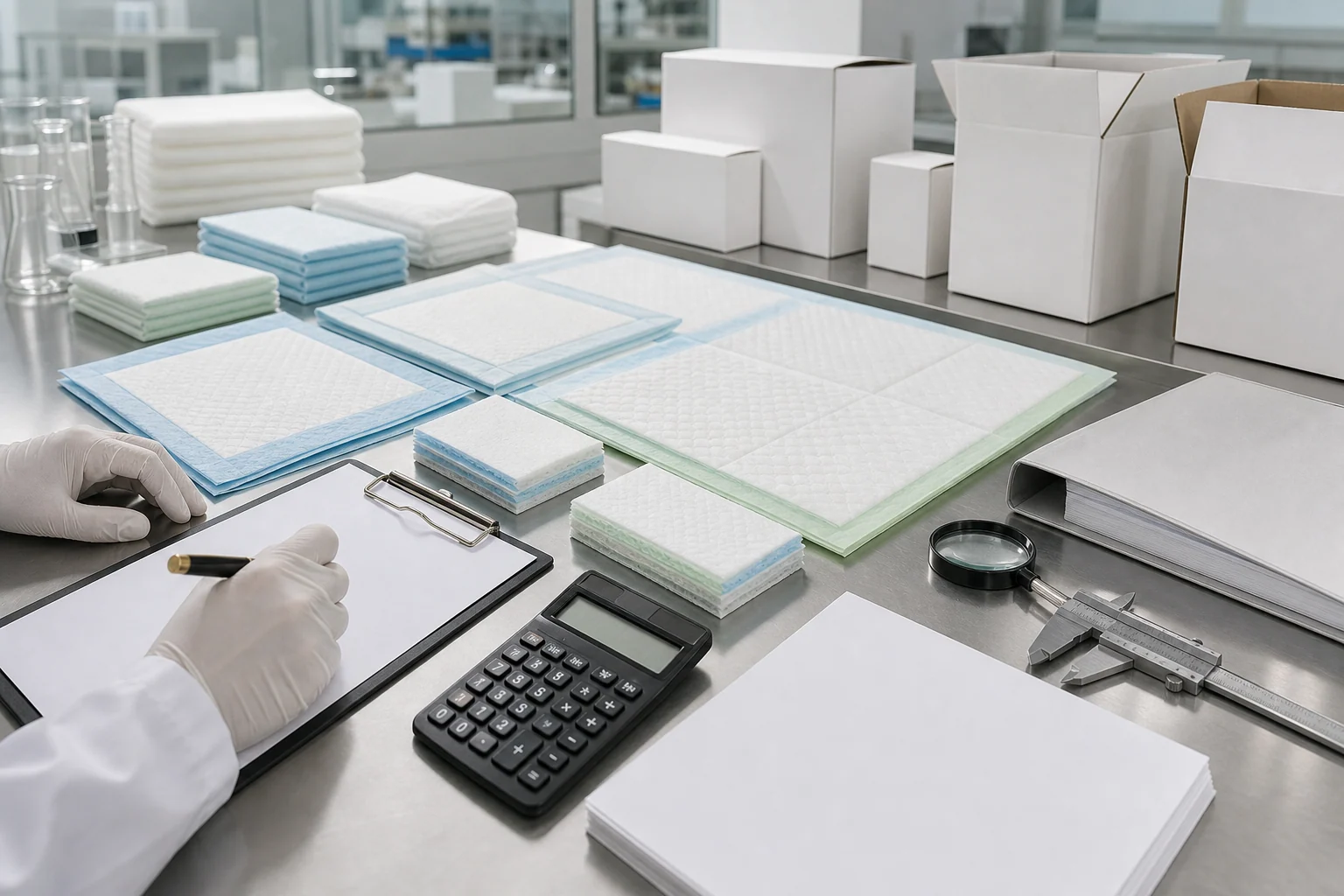 Pet pad warehouse and shipping preparation for procurement planning