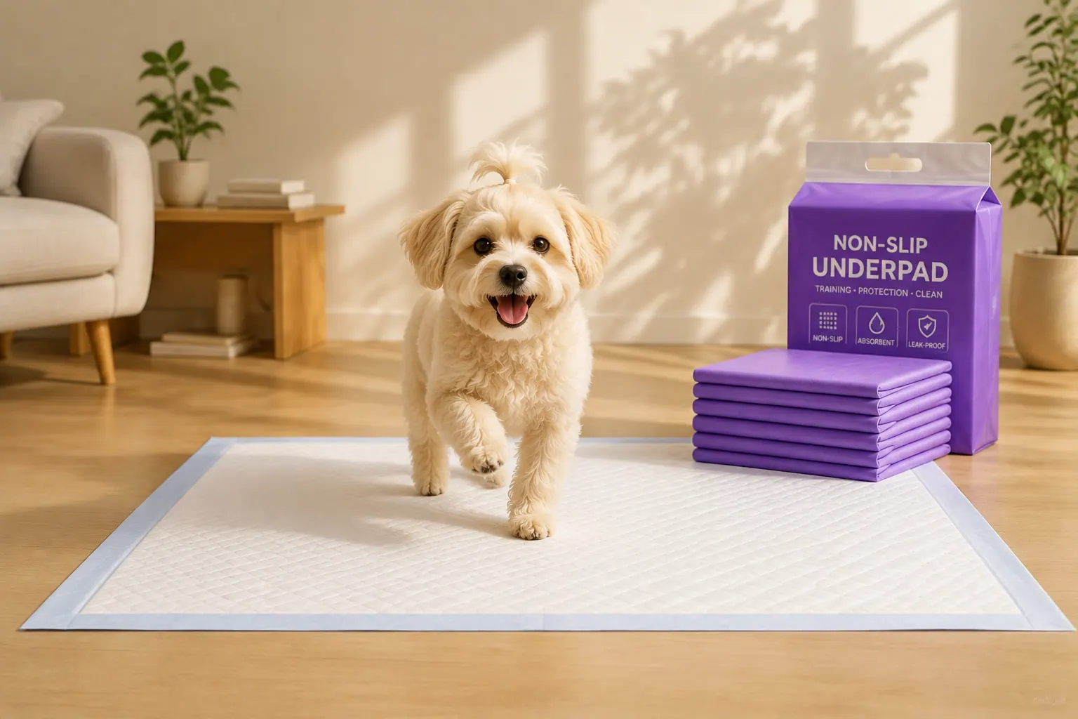 Adhesive-backed pads product presentation