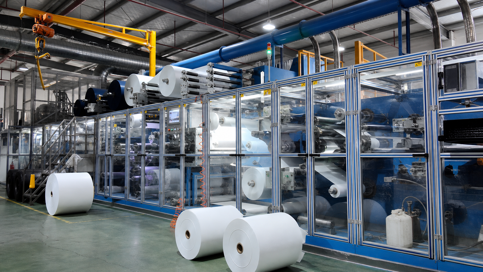 Production equipment and controlled line environment