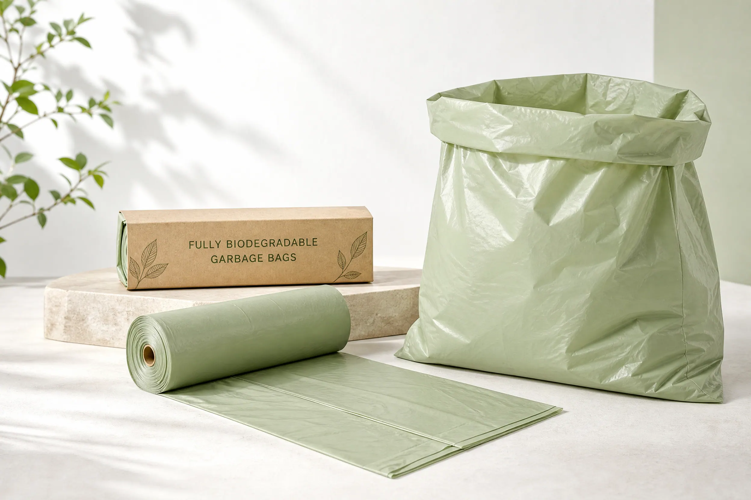 Biodegradable material direction product presentation