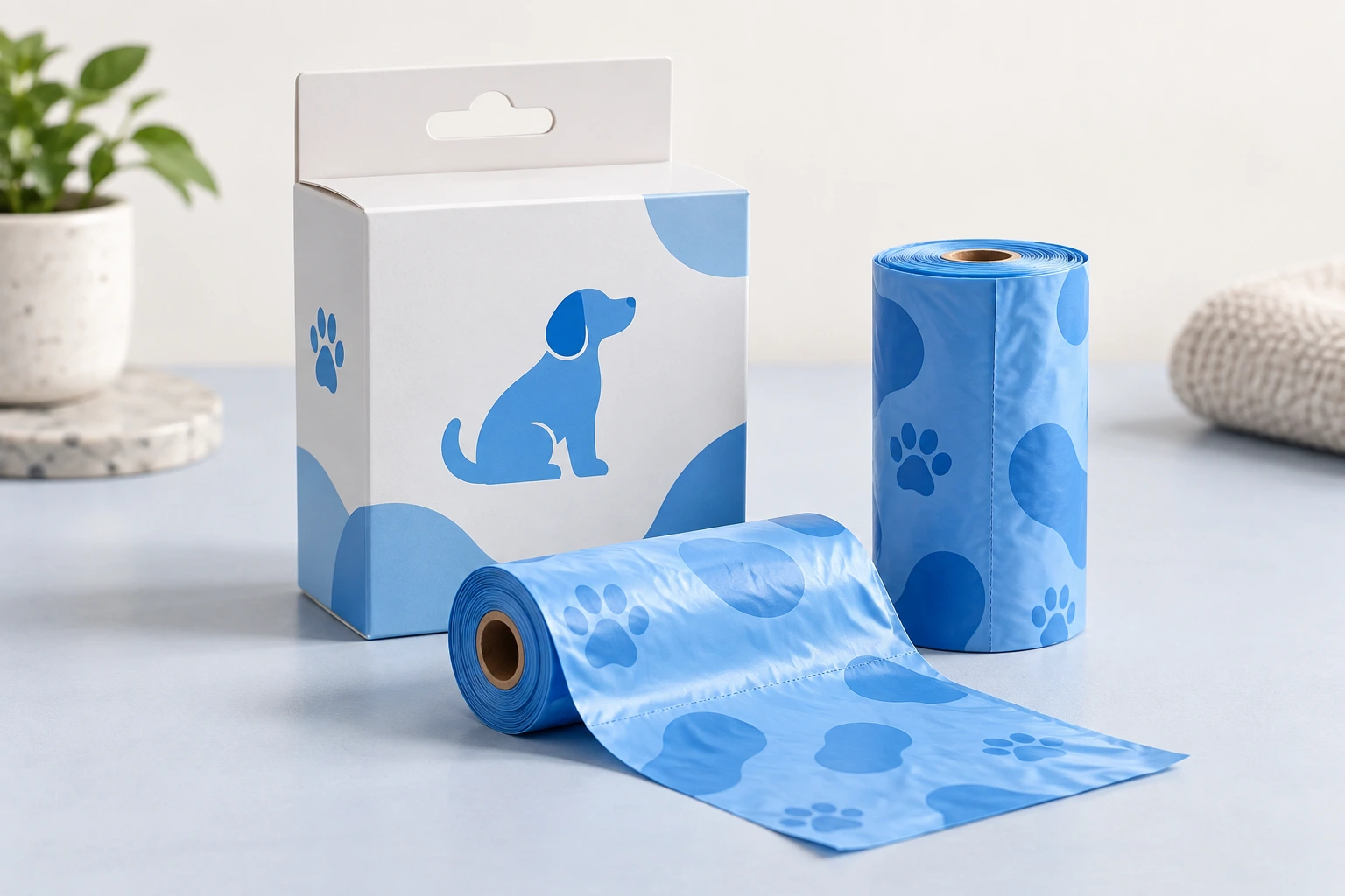 Garbage & pet waste bags range presentation