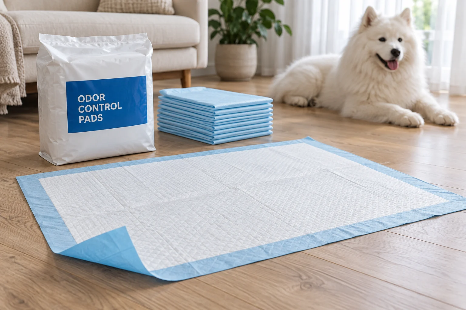 Odor-control pads product presentation
